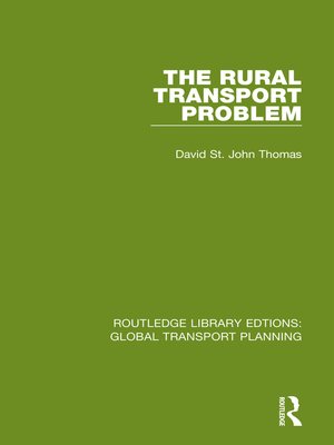 cover image of The Rural Transport Problem